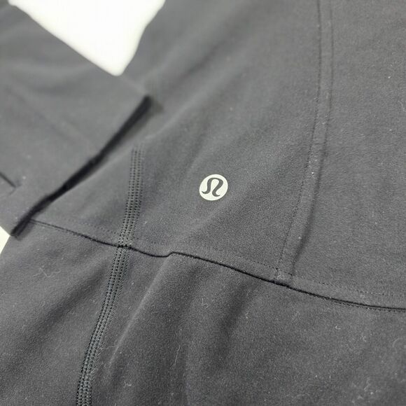 Lululemon Women's Contour Jacket Full Zip Black Size 4 Thumb Holes Pockets - Picture 3 of 11